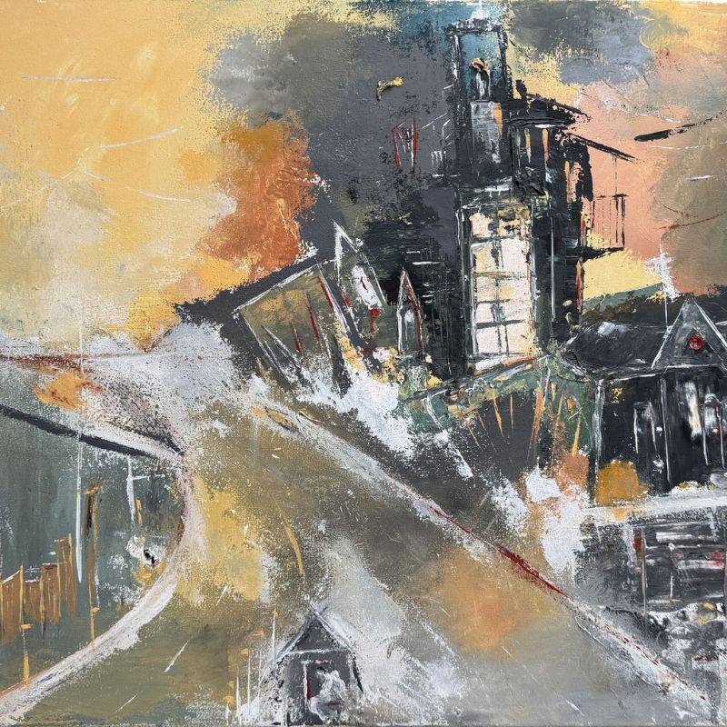 The Apocalypse, 2022, acrylic on canvas, 23.6 × 31.5 in